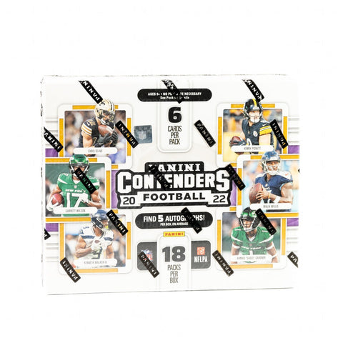 2022 Panini Contenders Football NFL Hobby Box - underpaidcollectibles