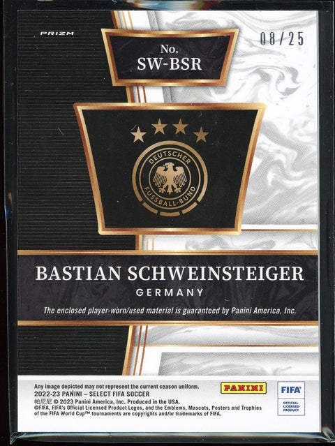 2022 Panini Soccer Select Bastian Schweinsteiger Game worn Patch /25 - underpaidcollectibles