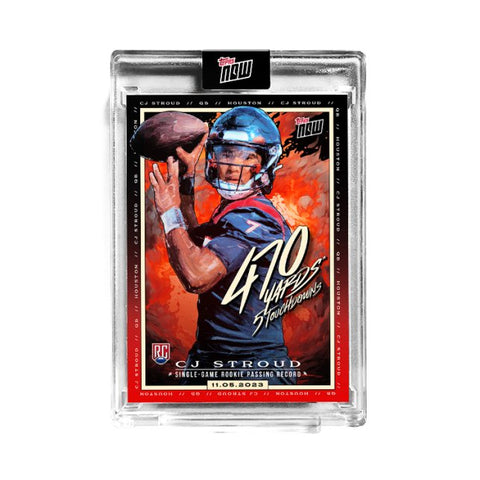 CJ Stroud - 2023 TOPPS NOW® Football Card CJ1 by Tyson Beck - underpaidcollectibles