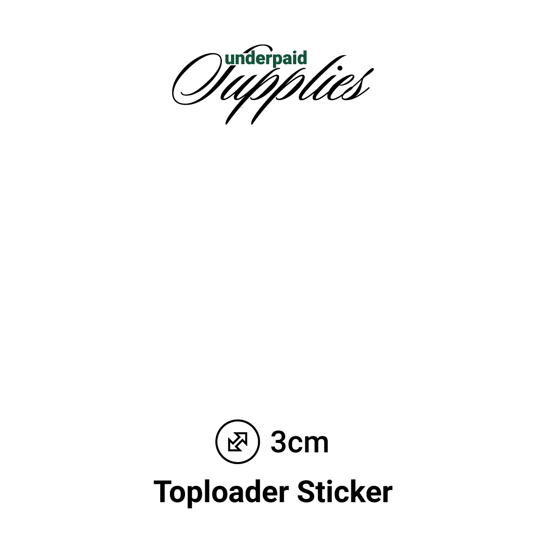 Custom Toploader Sticker transparent von underpaidcollectibles ...