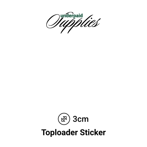 Custom Toploader Sticker transparent von underpaidcollectibles - underpaidcollectibles