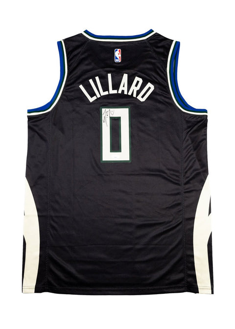 Damian Lillard Autographed Nike Swingman Jersey Milwaukee Bucks - underpaidcollectibles