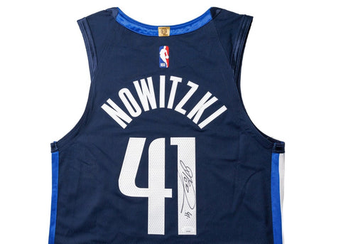 Dirk Nowitzki Autographed Nike NBA Authentic Jersey Dallas Mavericks - underpaidcollectibles