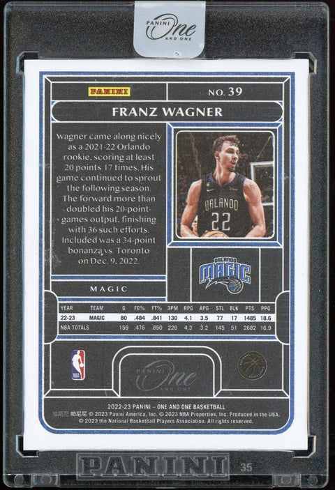 Franz Wagner 2022-23 Panini NBA One and One /99 - underpaidcollectibles