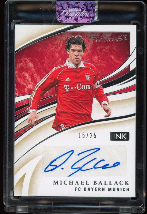 Michael Ballack 2020 Panini Soccer Immaculate Autograph /25 - underpaidcollectibles