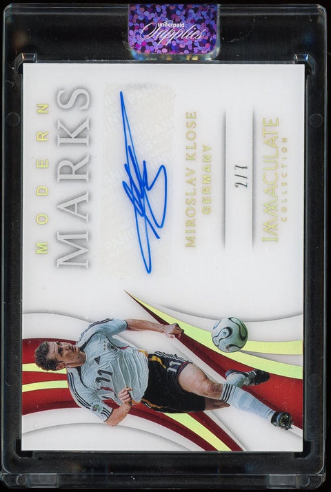 Miroslav Klose 2018-10 Panini Soccer Immaculate Autograph /7 - underpaidcollectibles