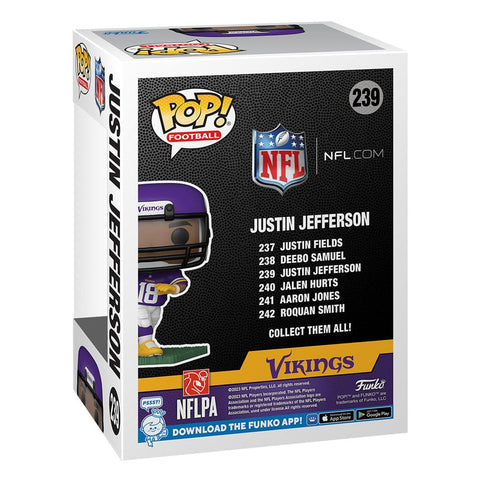 NFL POP! Football Vinyl Figur Vikings - Justin Jefferson 9 cm - underpaidcollectibles