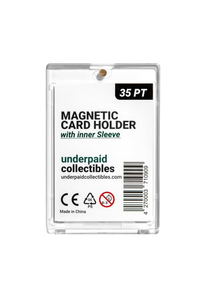 one touch card holder sleeve Magnetic Cardholder - with inner by underpaidcollectibles Fits cards up to Scourge of the White Quantity:6 tcg-mtg