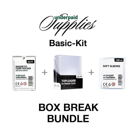 "Personal Box Break" Basic Kit Supply Bundle (35 PT) - underpaidcollectibles