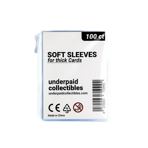 Thick Card Sleeves von underpaidcollectibles 70mmx93mm (100 Stk.) - underpaidcollectibles