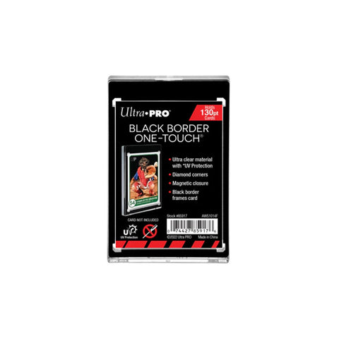 Ultra Pro: 130pt UV One-Touch - Magnetic Holder Black Border - underpaidcollectibles